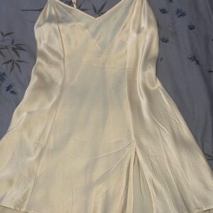Victoria Secret silk Cream Satin Slip